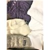 Image 1 : Winter Scarfs + Toques + Purple Shawl