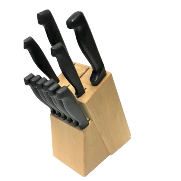 Kitchen Knives Set in Wood Bloc