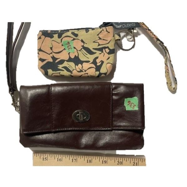 Coin Purse (Camo) + Woman Wallet (Brown}