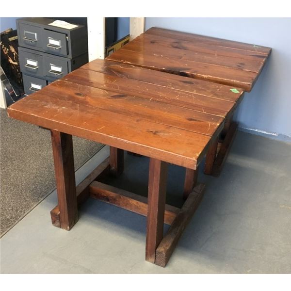 Wood Tables                                                                 Qty 2