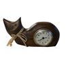 Image 1 : Wood Cat Theme Clock  -   Works