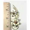 Image 3 : Flower Theme Broche with Ruby
