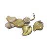 Image 1 : Earrings Clip On + Broche Leaf Theme