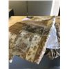 Image 1 : Bed Skirt with Matching Pillow Case (Beige Flower)