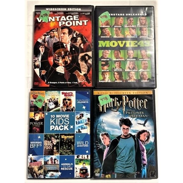 DVDs (Vintage Point,Harry Potter,10 Movie Kids,Movie 43)