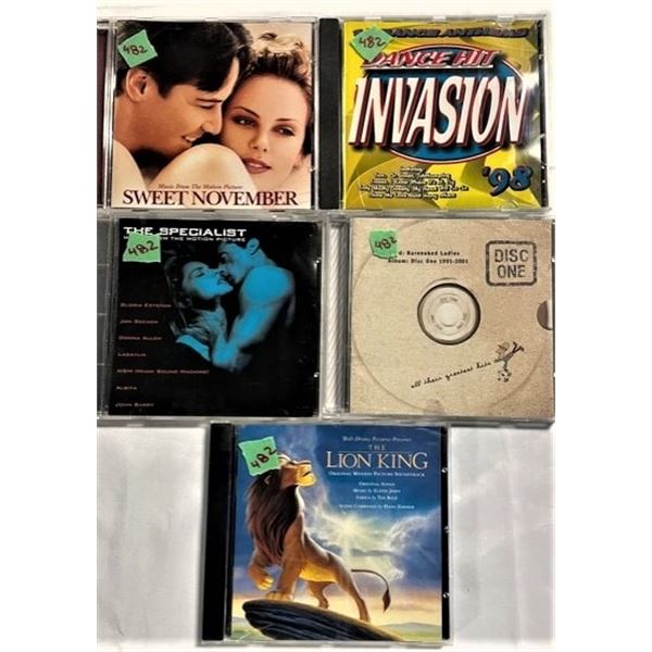 CDs Movie Themes (Incl. Lion's King)              Qty 5