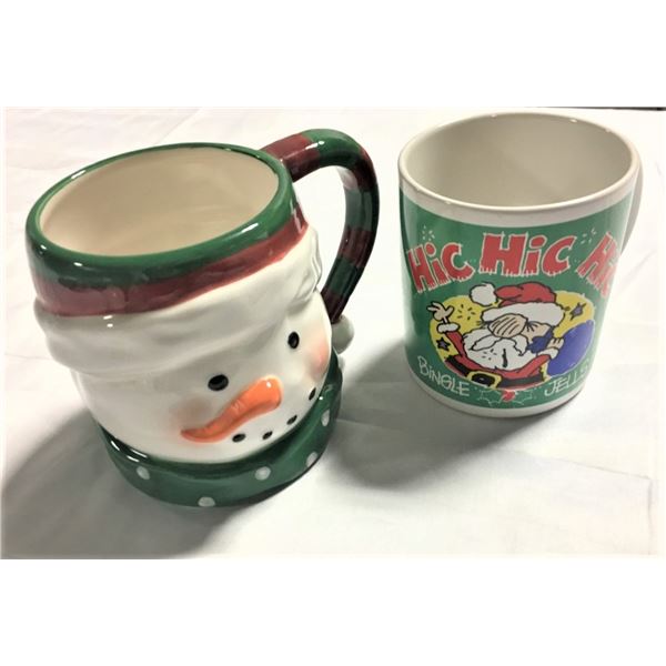 Xmas Snowman Mug + Jingle Bell Mug