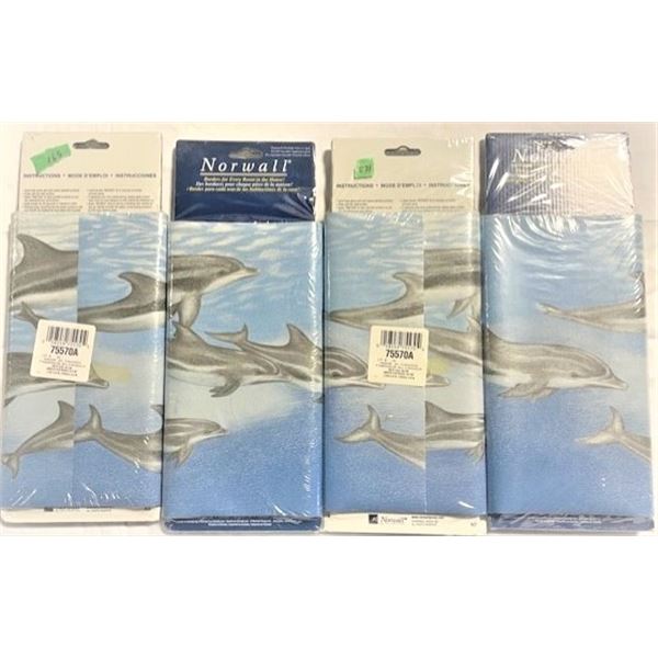 Norwall Dolphin Theme Wall Papers 26.5 Cm x 4.57 m  Qty 4