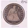 Image 1 : 1842 $1 Seated Liberty Silver Dollar Coin