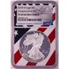 Image 1 : 2018-W $1 Proof American Silver Eagle Coin NGC PF69 Ultra Cameo Congratulations Flag