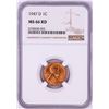 Image 1 : 1947-D Lincoln Wheat Cent Coin NGC MS66RD