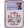 Image 1 : 1985Mo Mexico 1 Onza Libertad Silver Coin NGC MS67