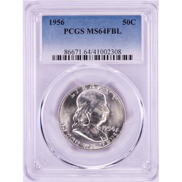 1956 Franklin Half Dollar Coin PCGS MS64FBL
