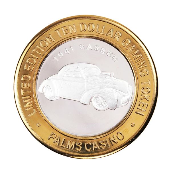 .999 Silver Palms Casino Las Vegas, NV $10 Casino Limited Edition Gaming Token