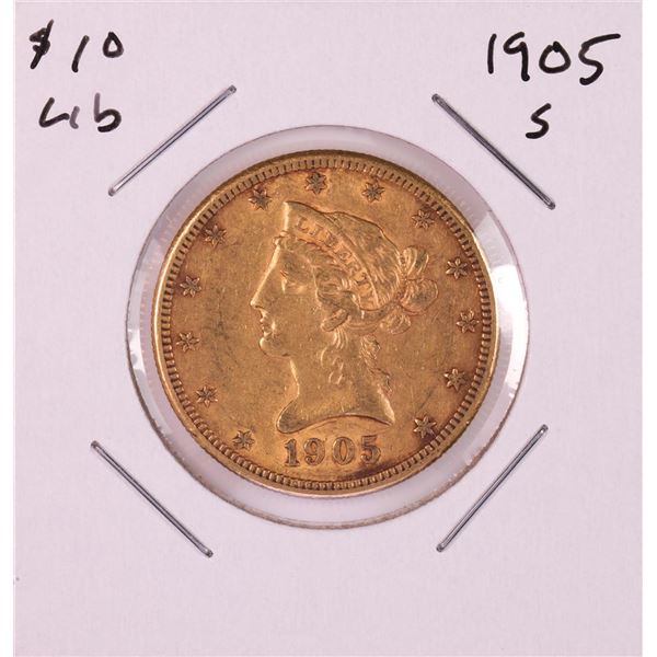 1905-S $10 Liberty Head Eagle Gold Coin