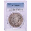 Image 1 : 1887 $1 Morgan Silver Dollar Coin PCGS MS64