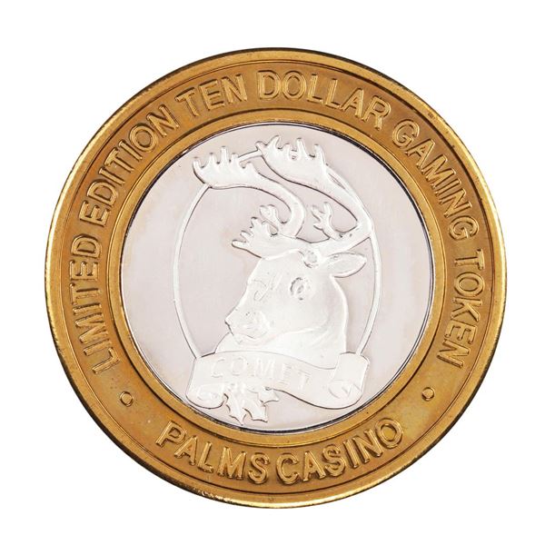 .999 Silver Palms Casino Las Vegas Nevada $10 Limited Edition Gaming Token