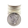 Image 1 : Roll of (20) Brilliant Uncirculated 1922 $1 Peace Silver Dollar Coins
