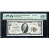 Image 1 : 1929 $10 McAlisterville, PA CH# 9526 National Bank Note PMG Gem Uncirculated 66EPQ