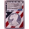 Image 1 : 2018-W $1 Proof American Silver Eagle Coin NGC PF69 Ultra Cameo Congratulations Flag