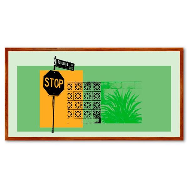 Claudio Santini "Tujunga Avenue" Limited Edition Mixed Media on Canvas