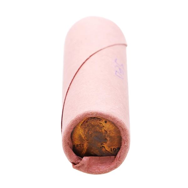 Original Bank Wrapped Roll of (50) Brilliant Uncirculated 1958-D Lincoln Wheat Cent Coins