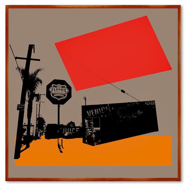 Claudio Santini "Ciytyscape 1" Limited Edition Mixed Media on Canvas