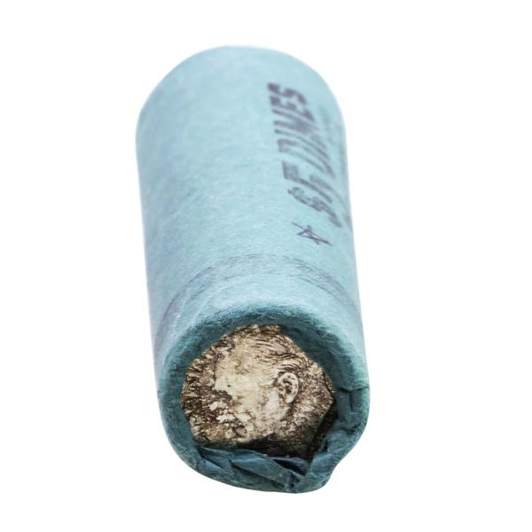 Original Bank Roll of (50) Brilliant Uncirculated 1964 Roosevelt Dime Coins