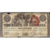 Image 1 : 1863 Twenty-Five Cents State of Georgia Obsolete Currency Note