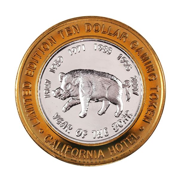.999 Fine Silver Sam Boyd's California $10 Casino Limited Edition Gaming Token