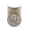 Image 1 : Roll of (20) Brilliant Uncirculated 1954-D Franklin Half Dollar Coins