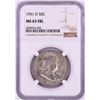 Image 1 : 1951-D Franklin Half Dollar Coin NGC MS63FBL