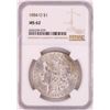 Image 1 : 1884-O $1 Morgan Silver Dollar Coin NGC MS62 Great Toning