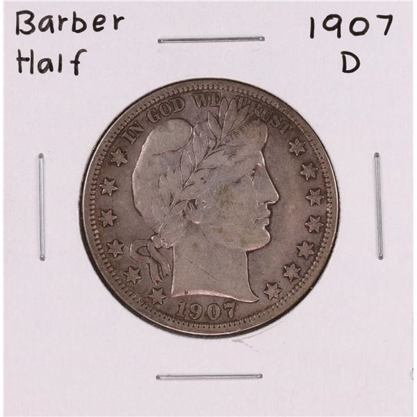 1907-D Barber Half Dollar Coin