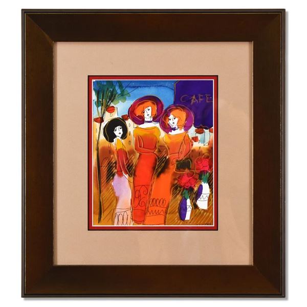 Moshe Leider Original Watercolor in Custom Frame