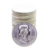 Image 1 : Roll of (20) Brilliant Uncirculated 1963 Franklin Half Dollar Coins