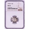 Image 1 : 1945-D Mercury Dime Coin NGC MS65
