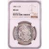 Image 1 : 1881-S $1 Morgan Silver Dollar Coin NGC MS64 Great Toning