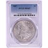 Image 1 : 1887 $1 Morgan Silver Dollar Coin PCGS MS63