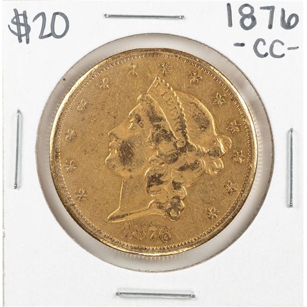 1876-CC $20 Liberty Head Double Eagle Gold Coin