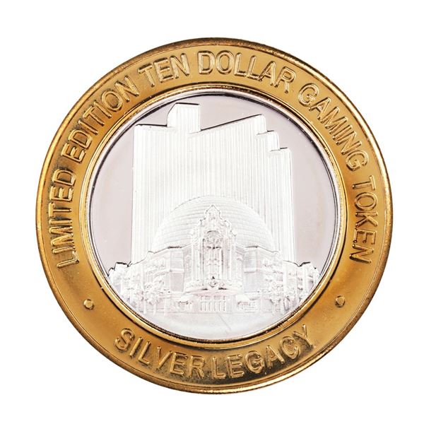 .999 Silver Silver Legacy Reno, Nevada $10 Casino Limited Edition Gaming Token