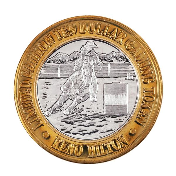 .999 Silver Hilton Reno, Nevada $10 Casino Limited Edition Gaming Token