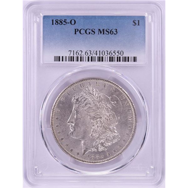 1885-O $1 Morgan Silver Dollar Coin PCGS MS63
