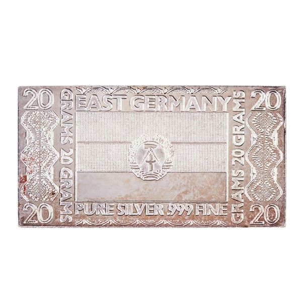 The Silver Mint 20 Gram Silver Ingot