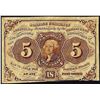Image 1 : July 17, 1862 Five Cents First Issue Fractional Currency Note