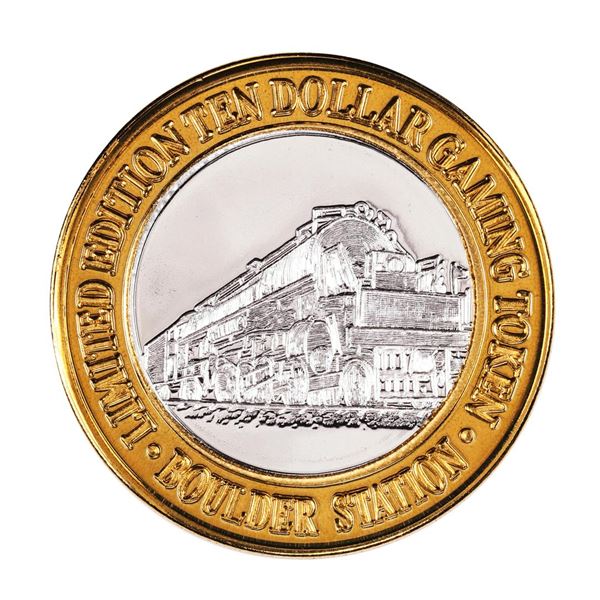 .999 Silver Boulder Station Hotel Casino Las Vegas, NV $10 Limited Casino Token
