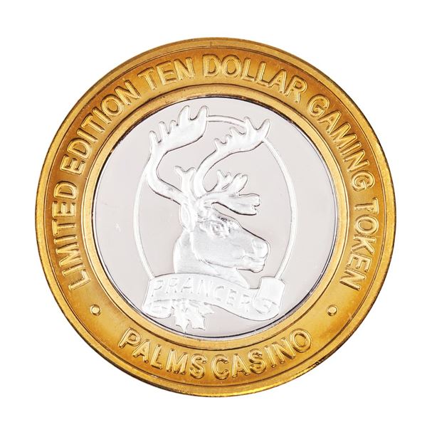 .999 Silver Palms Casino Las Vegas, NV $10 Casino Limited Edition Gaming Token