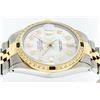 Image 8 : Rolex Men's Two Tone Steel & Gold Mother Of Pearl Diamond & Sapphire Datejust Watch