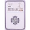 Image 1 : 1943 Lincoln Steel Wheat Cent Coin NGC MS66