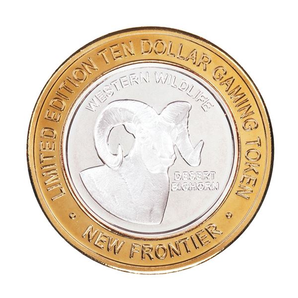 .999 Silver The New Frontier Las Vegas $10 Casino Limited Edition Gaming Token